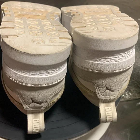 PUMA Mayze Leather Platform sneakers/shoes - Picture 9 of 12